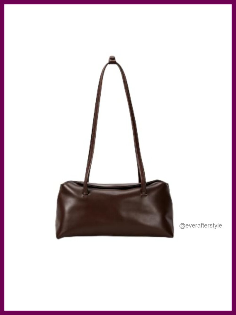 Faux Leather Hobo Satchel Shoulder Handbag with Magnetic Closure